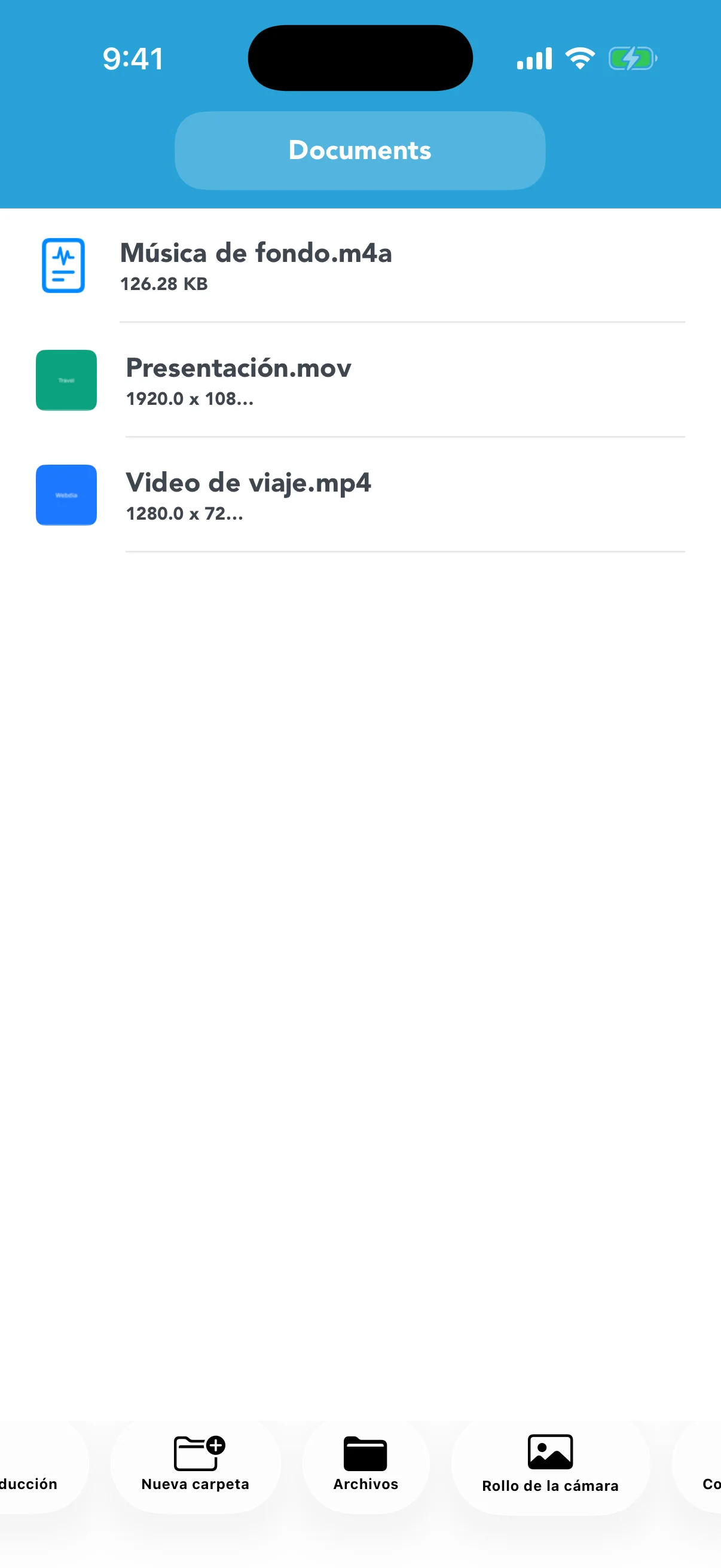 Videos y audio listos para convertir
