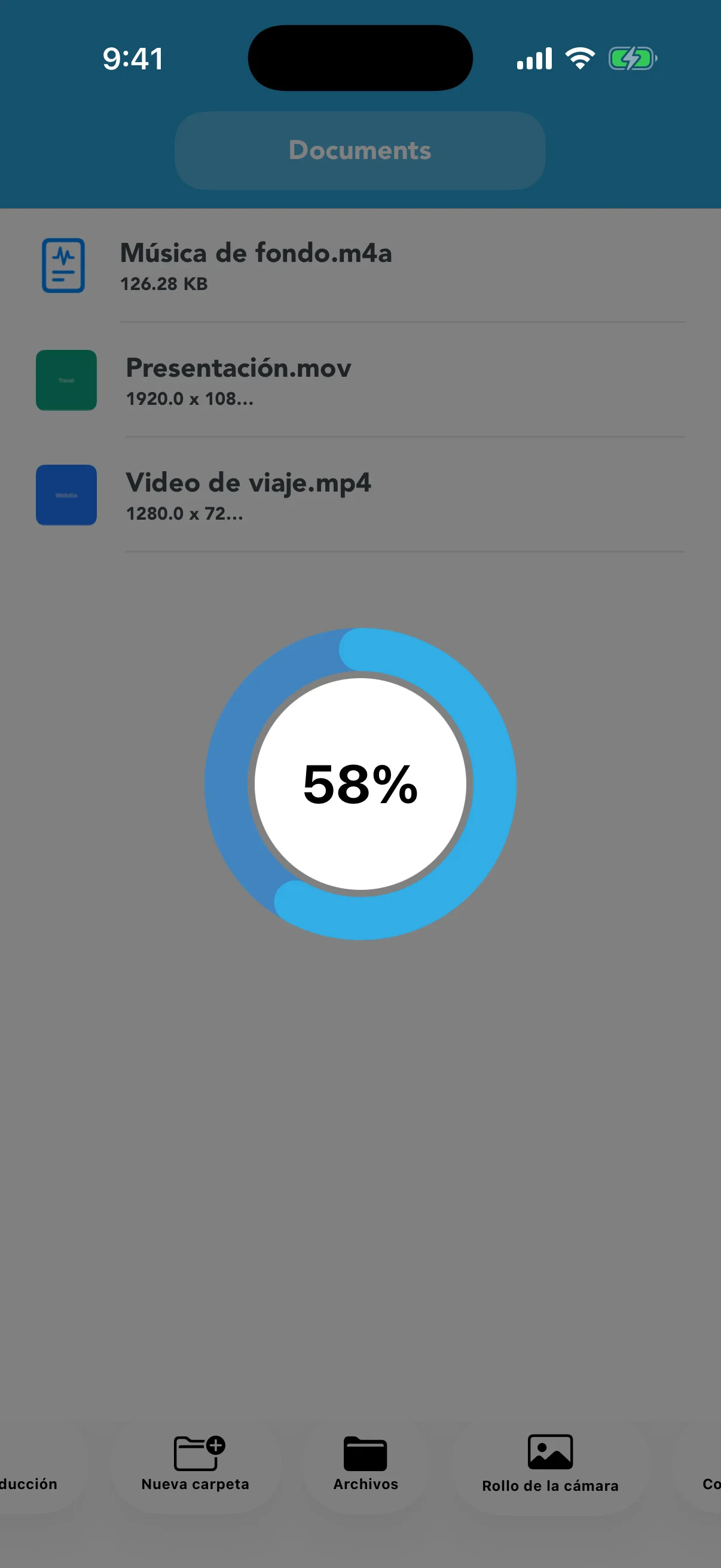 Progreso de conversión