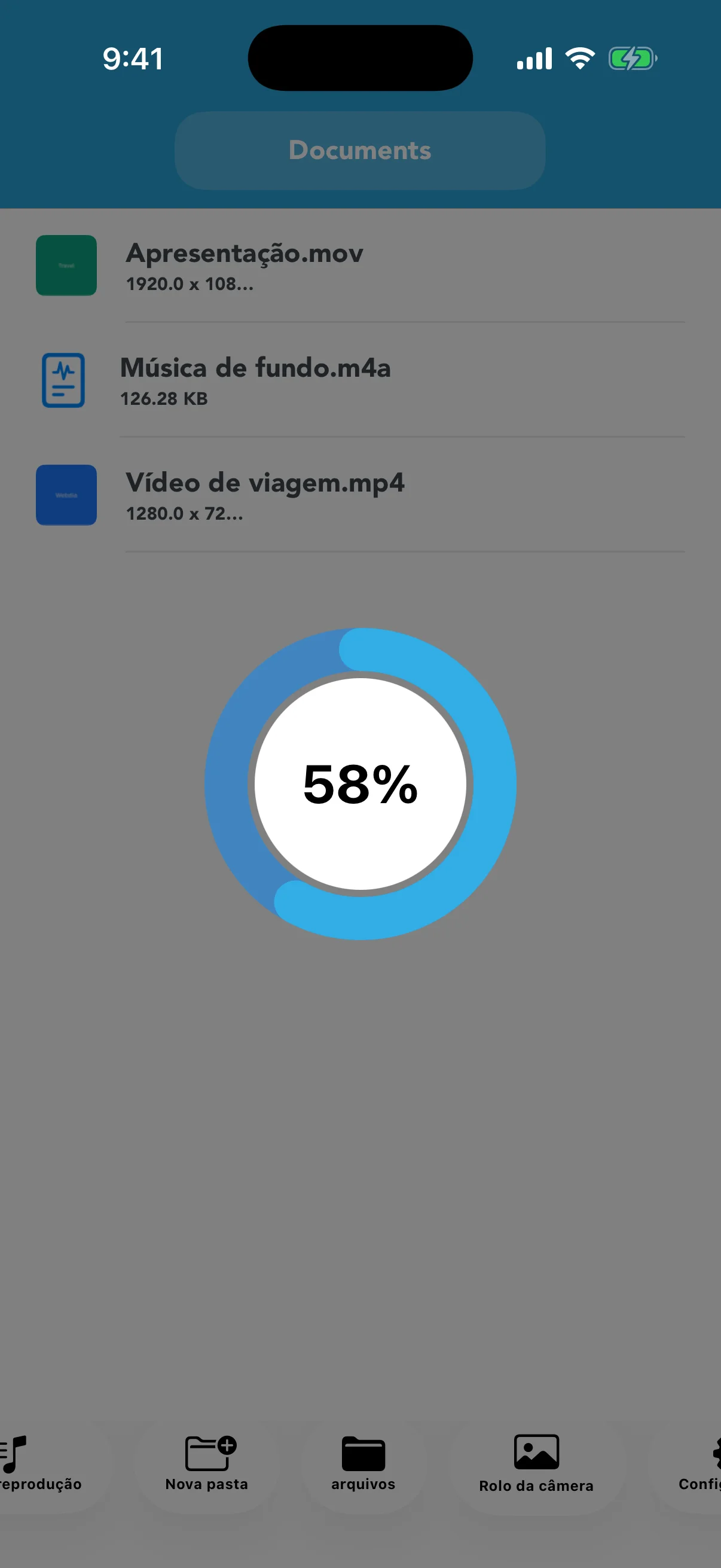 Progresso da conversão